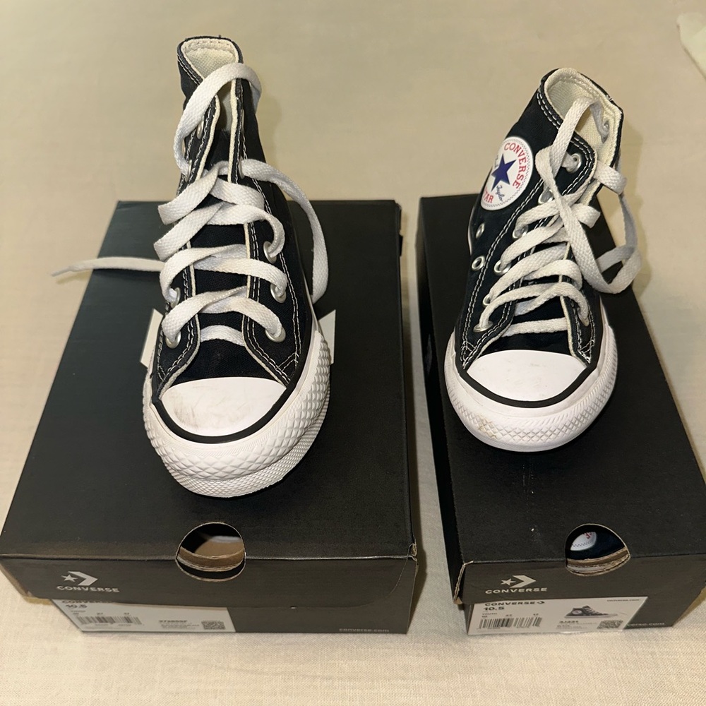 Converse Kids Black High-Top Sneakers